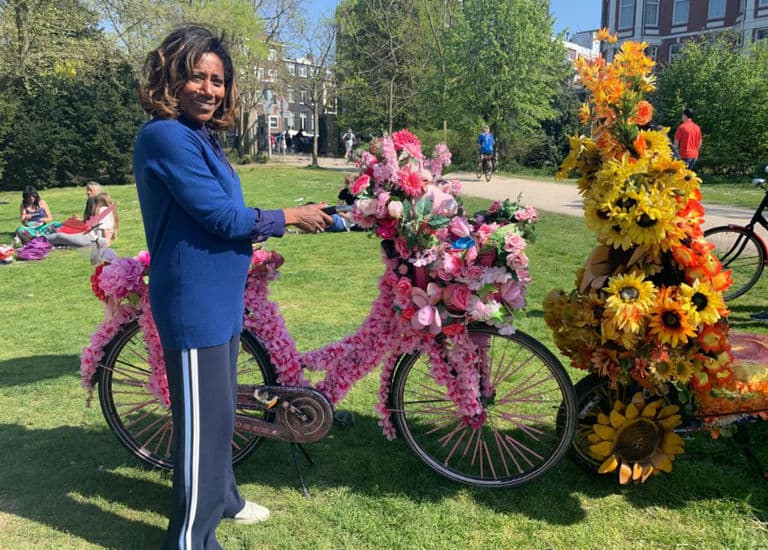 Glória Maria mostra primavera na Holanda