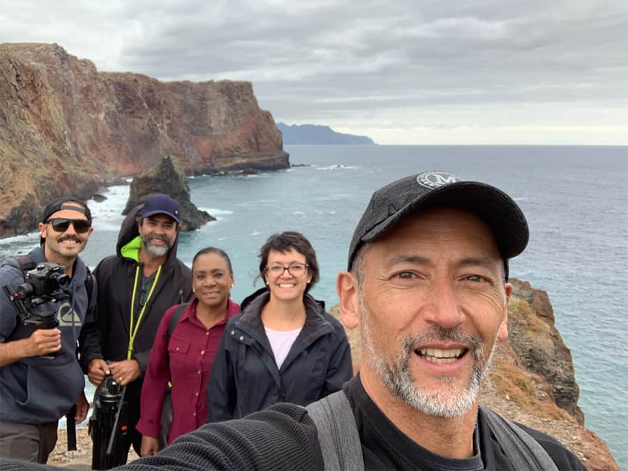 Equipe do ‘Globo Repórter’ na Ilha da Madeira