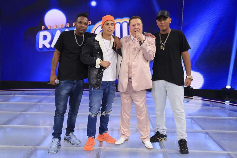 Raul, MC Gah, MC Topre e MC Novinho da Praça. Foto: Divulgação SBT