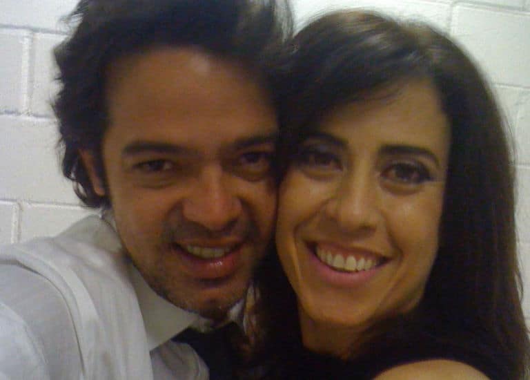 O autor Bruno Mazzeo e a protagonista de 'Filhos da Pátria', Fernanda Torres