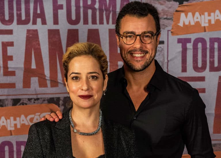 Lígia (Paloma Duarte) e Joaquim (Joaquim Lopes)