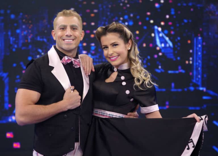 Kaysar Dadour e Mayara Araújo dançaram rock no 'Dança dos Famosos'