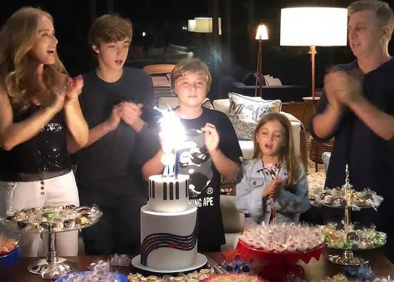 Família Huck comemora aniversário de Benício