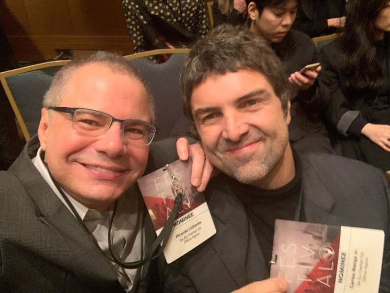 Ricardo Linhares e o diretor Carlos Manga Jr.