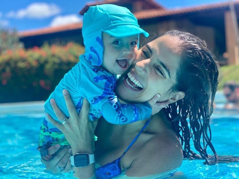 Camilla Camargo e o filho, Joaquim