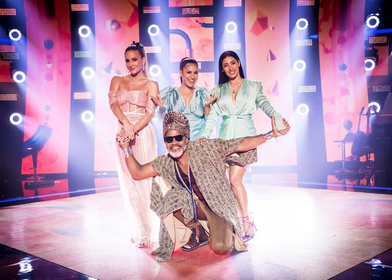 Carlinhos Brown e as técnicas Claudia Leitte, Simone e Simaria