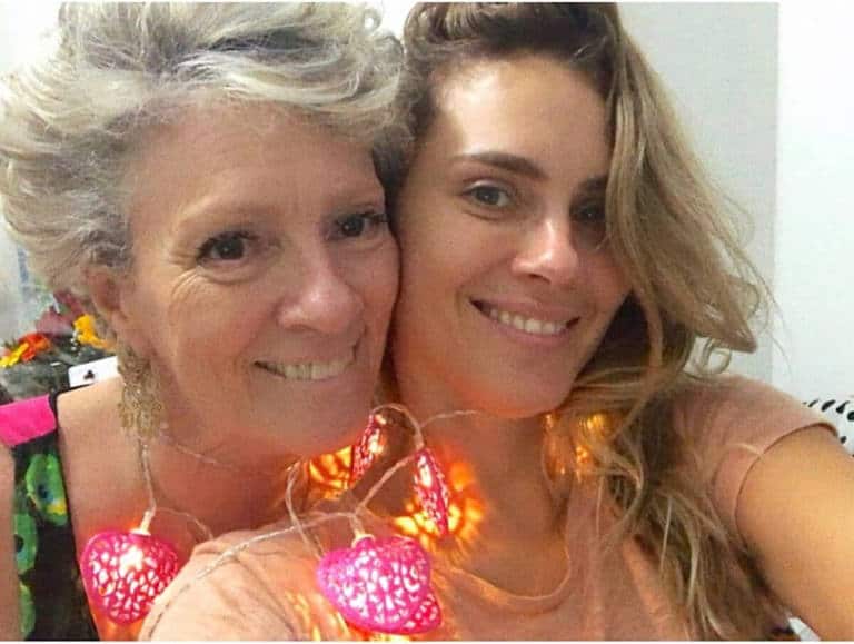 Carol Dieckmann e a mãe