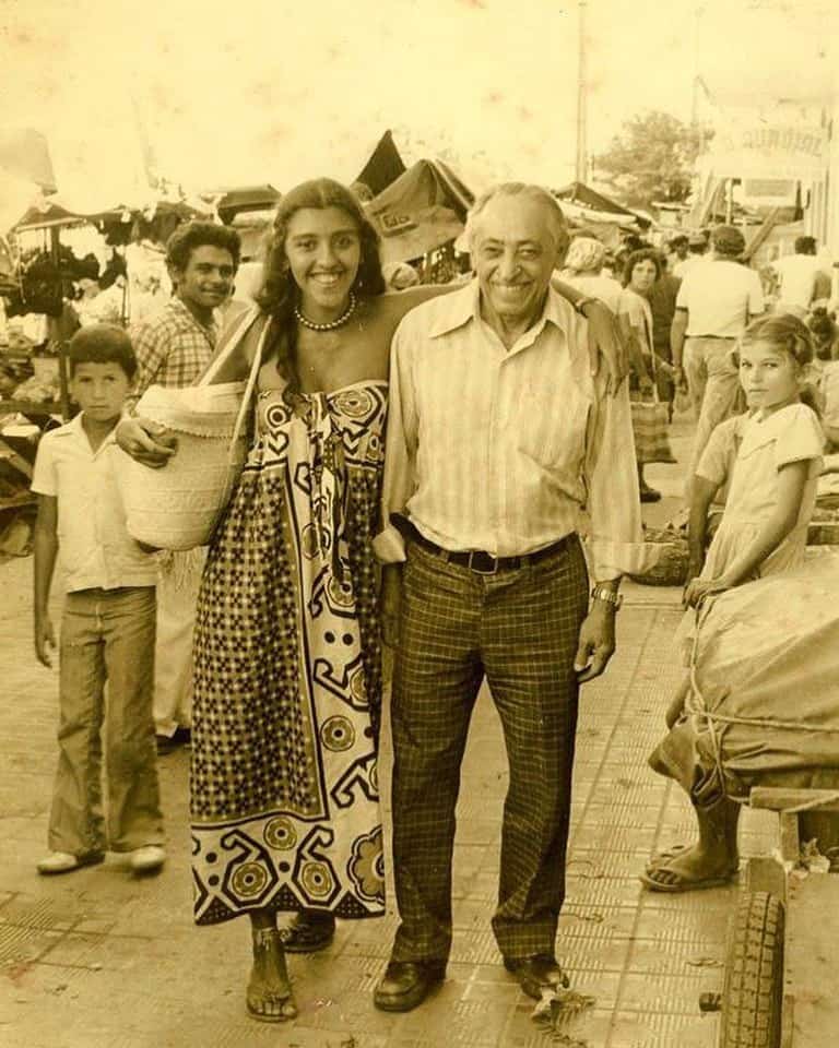 Regina Casé e o tio-avô Adejar Casé