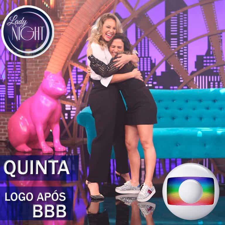 Tatá Werneck recebe Paolla Oliveira no 'Lady Night' de hoje