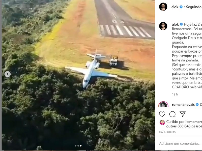 Acidente de avião de Alok