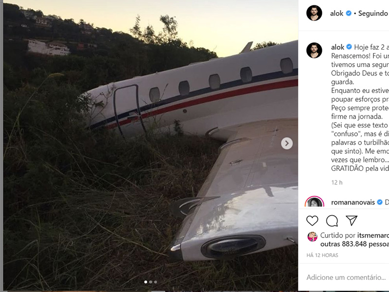 Acidente de avião de Alok