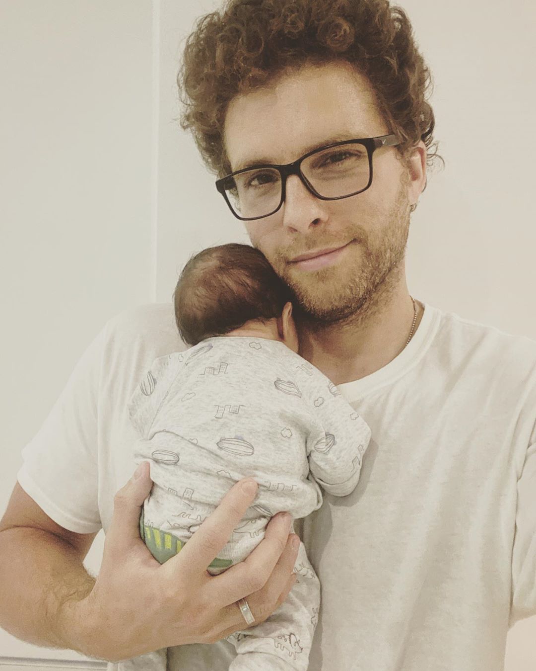 Thiago Fragoso e o filho caçula, Martin