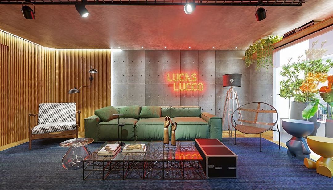 Lucas Lucco mostra a decoração do seu novo escritório