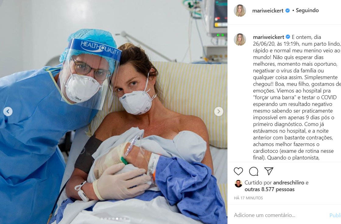 Nascimento do segundo filho de Mariana Weickert