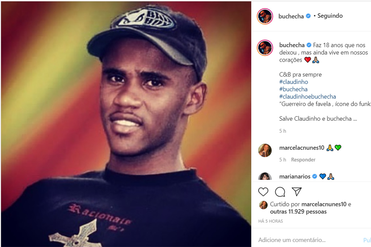 Buchecha faz homenagem para Claudinho