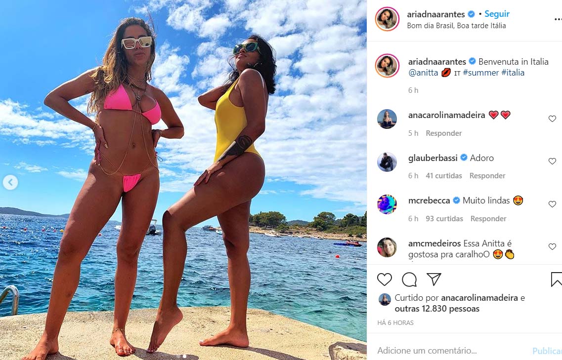 Anitta e Ariadna Arantes