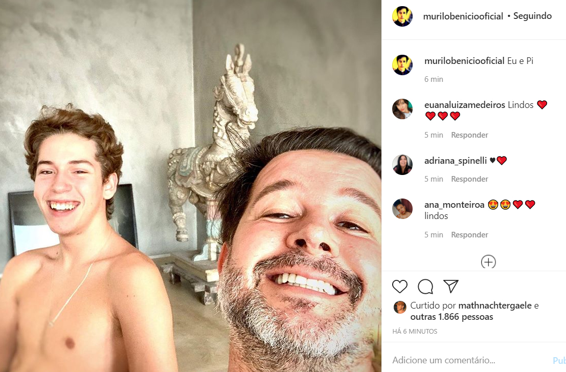 Murilo Benício e o filho, Pietro