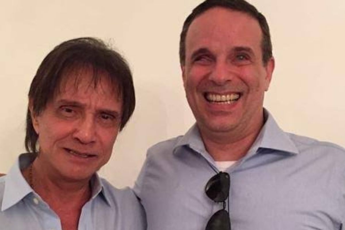 Dudu Braga e o Pai Roberto Carlos/ Foto: Reprodução / Instagram