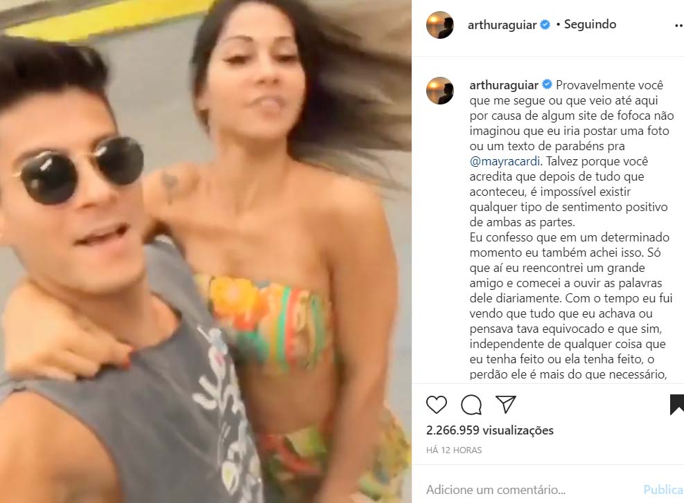 Arthur Aguiar e Mayra Cardi