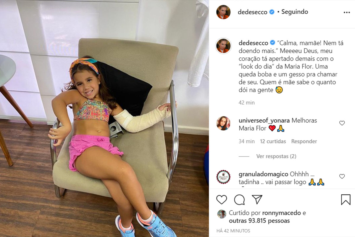 Maria Flor, filha de Deborah Secco