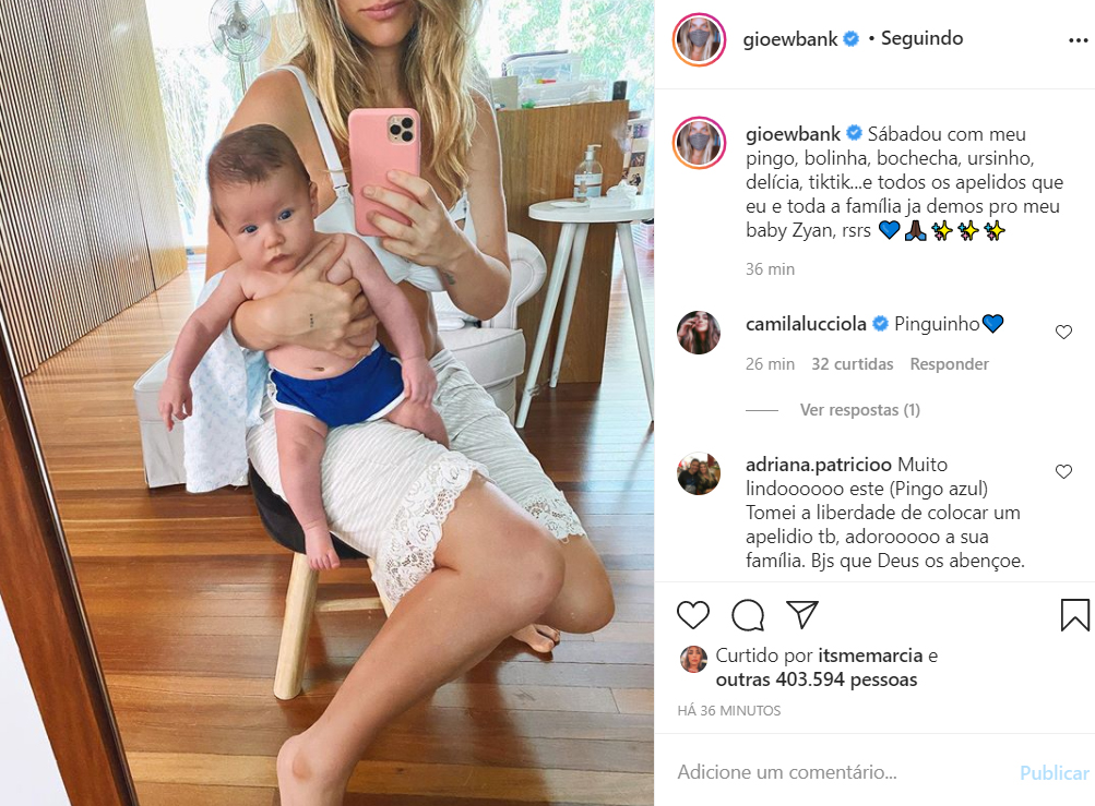 Giovanna Ewbank e o caçula, Zyan