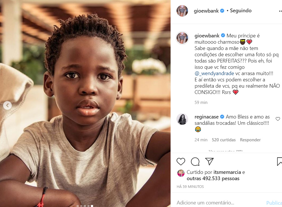 Bless, filho de Giovanna Ewbank e Bruno Gagliasso