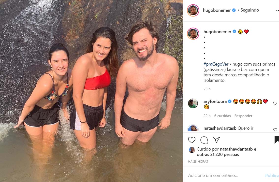 Laura, Beatriz e Hugo Bonemer