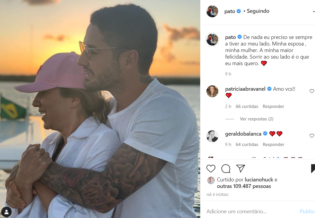 Alexandre Pato e Rebeca Abravanel