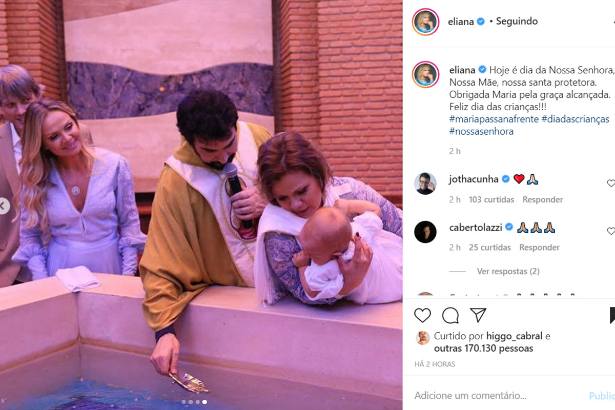 Batizado da Manuela, filha de Eliana e Adriano Ricco