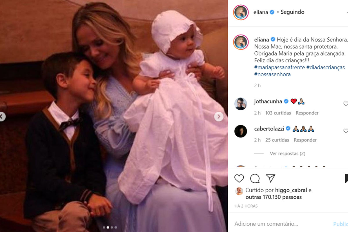 Batizado da Manuela, filha de Eliana e Adriano Ricco