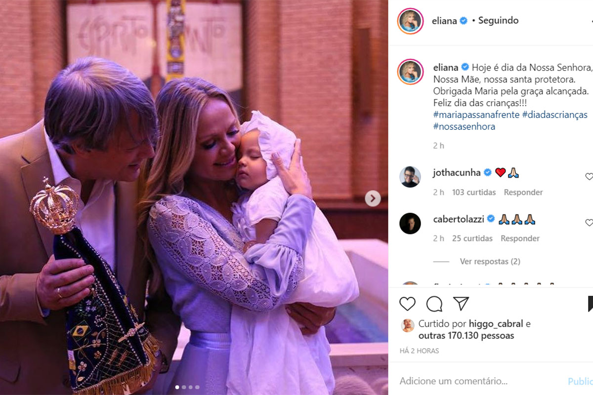 Batizado da Manuela, filha de Eliana e Adriano Ricco