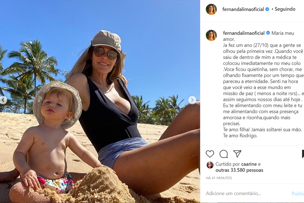 Fernanda Lima e a filha, Maria