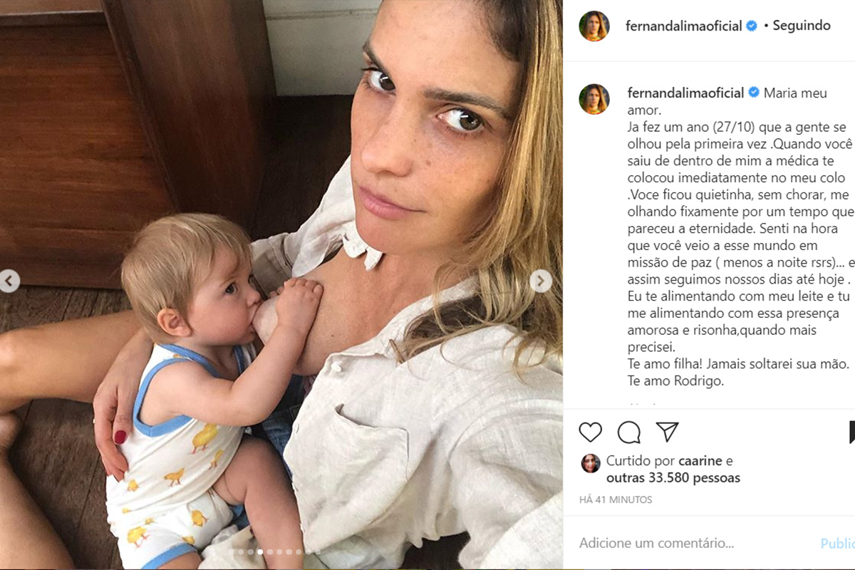 Fernanda Lima e a filha, Maria