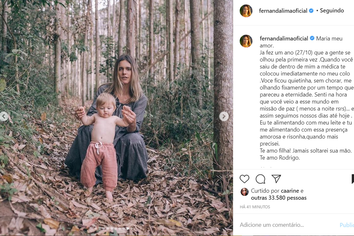 Fernanda Lima e a filha, Maria