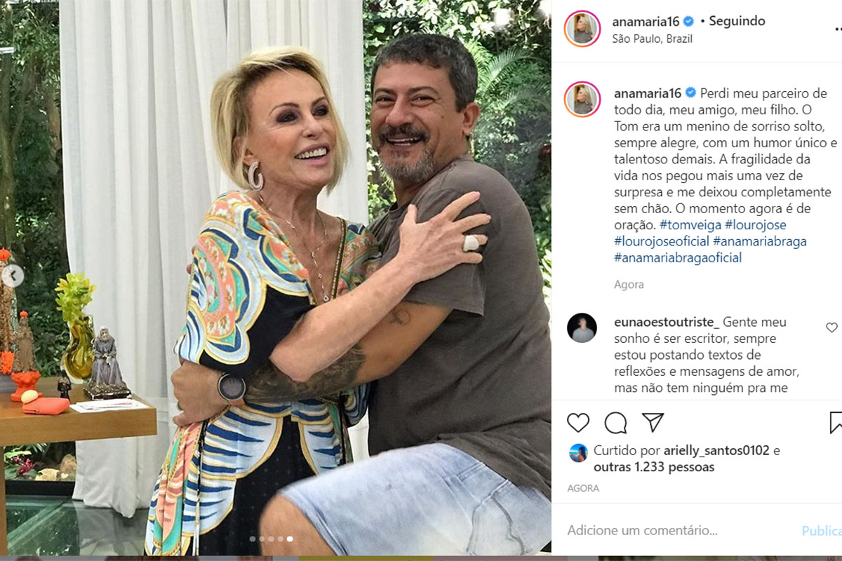 Ana Maria Braga e Tom Veiga