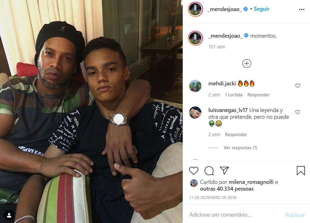 João, filho de Ronaldinho Gaúcho