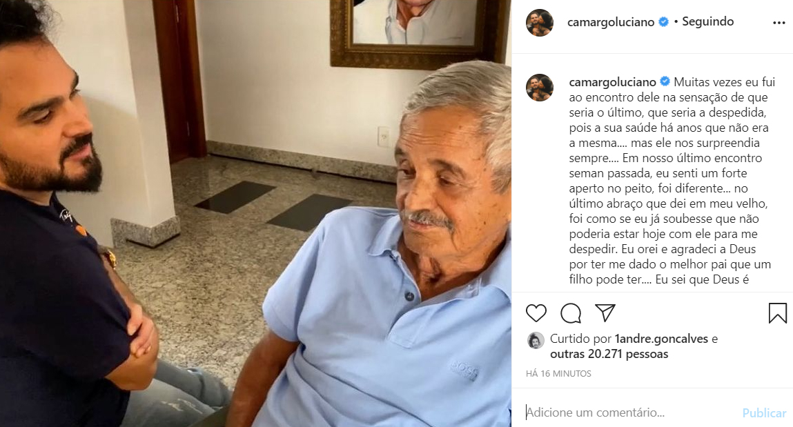 Luciano Camargo e o pai, Francisco