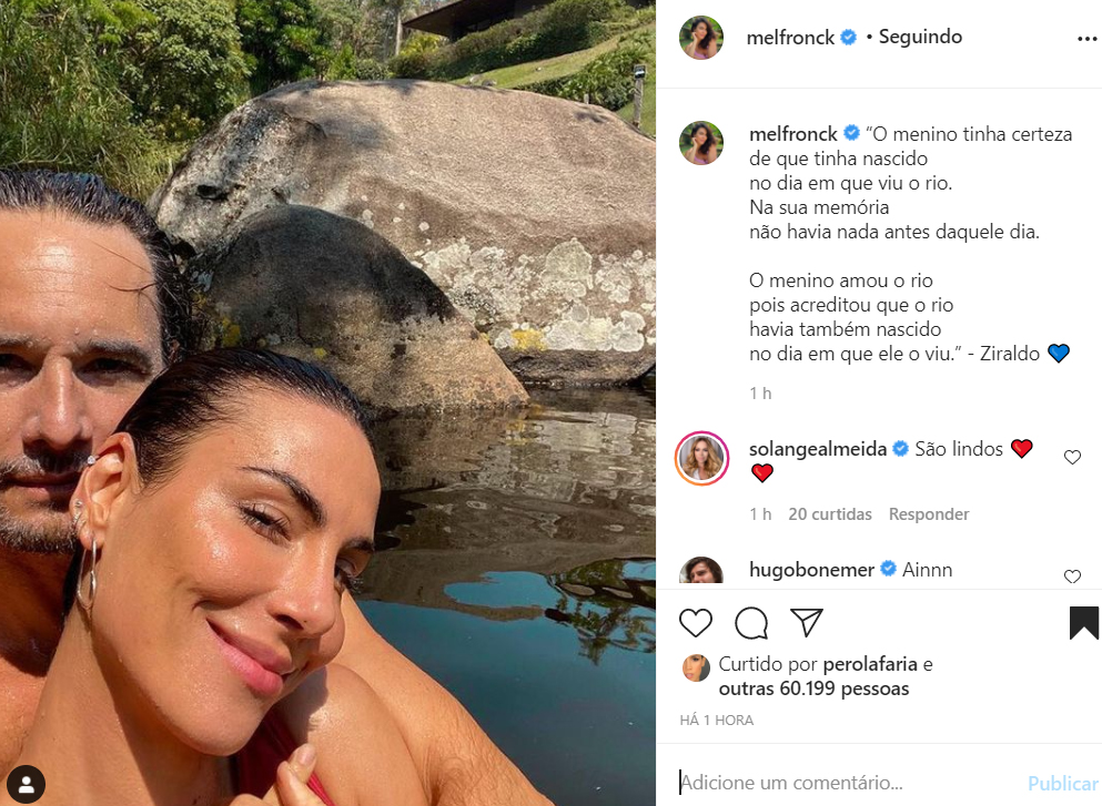 Rodrigo Santoro e Mel Fronckowiak