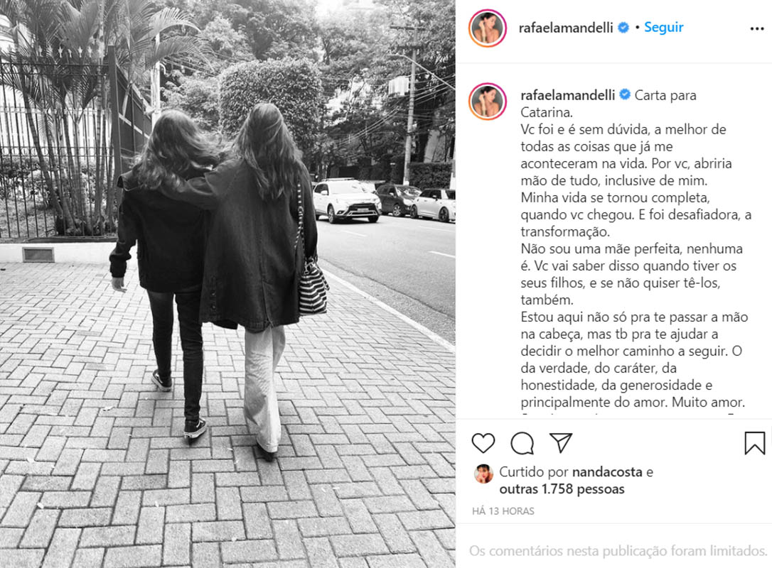 Rafaela Mandelli e a filha, Catarina