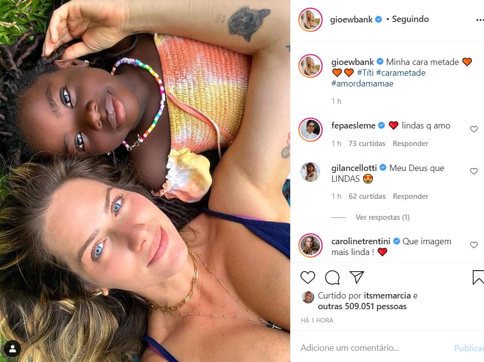 Giovanna Ewbank e a filha, Titi