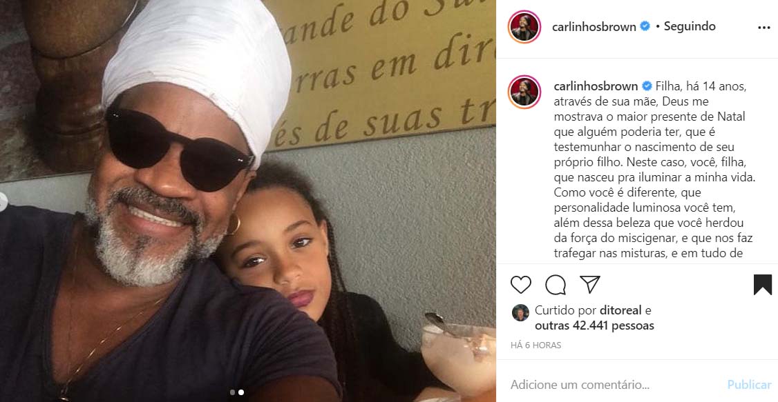 Cecilia, filha de Carlinhos Brown e Helena Buarque