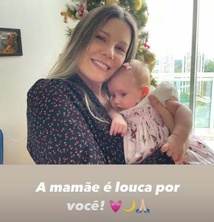 Daiana Garbin e a filha, Lua