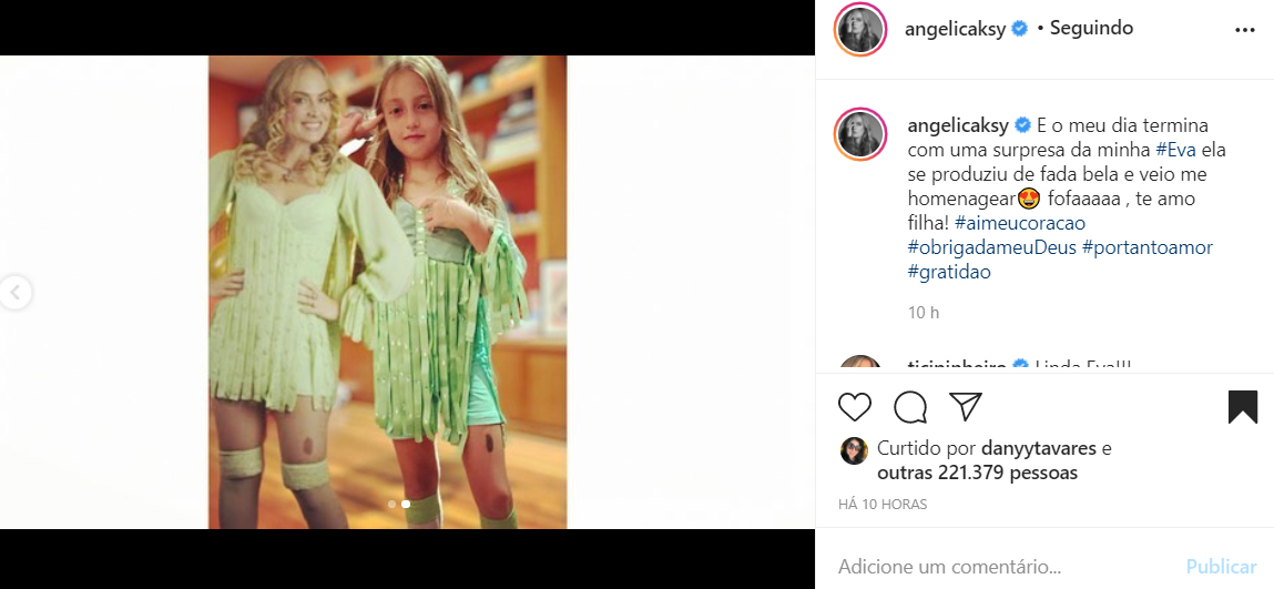 Eva, filha de Angélica e Luciano Huck