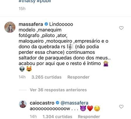 Grazi Massafera faz vários elogios para o namorado em post nas redes sociais