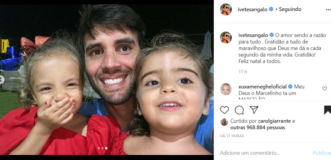 Ivete Sangalo mostra fotos com a família