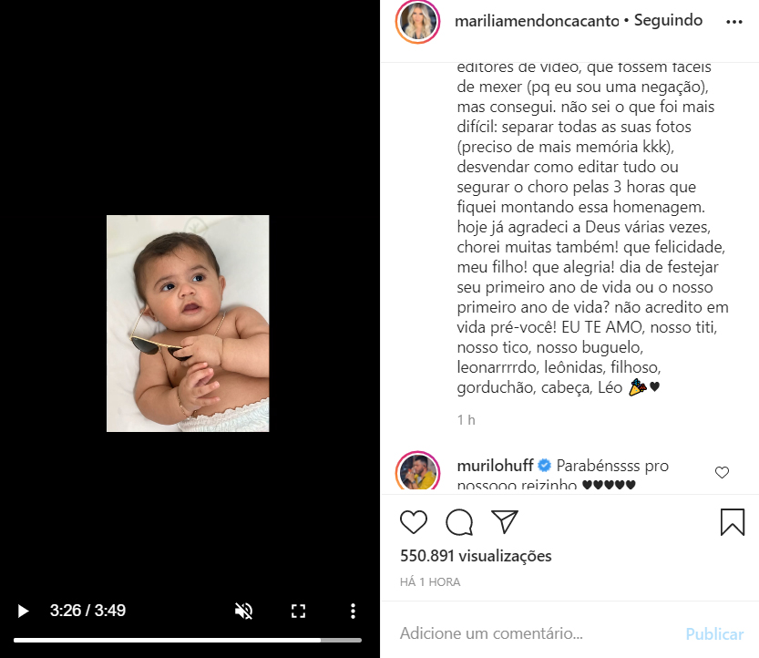 Marília Mendonça celebra o aniversário do filho