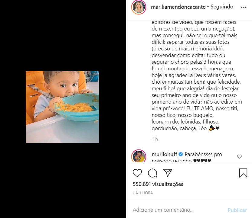 Marília Mendonça celebra o aniversário do filho