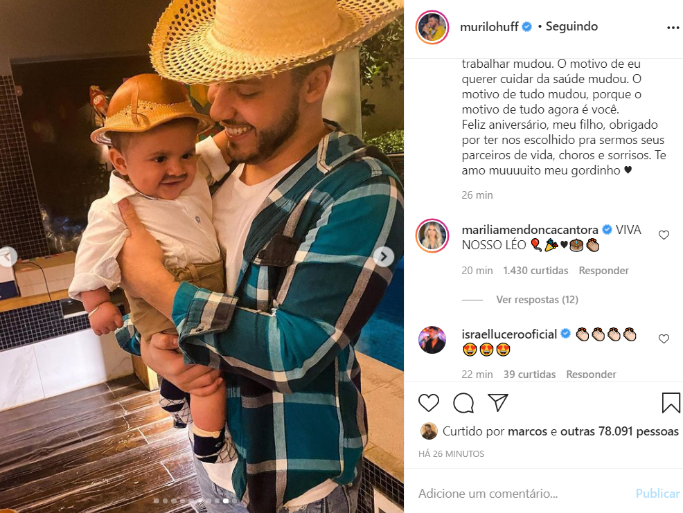 Marília Mendonça celebra o aniversário do filho