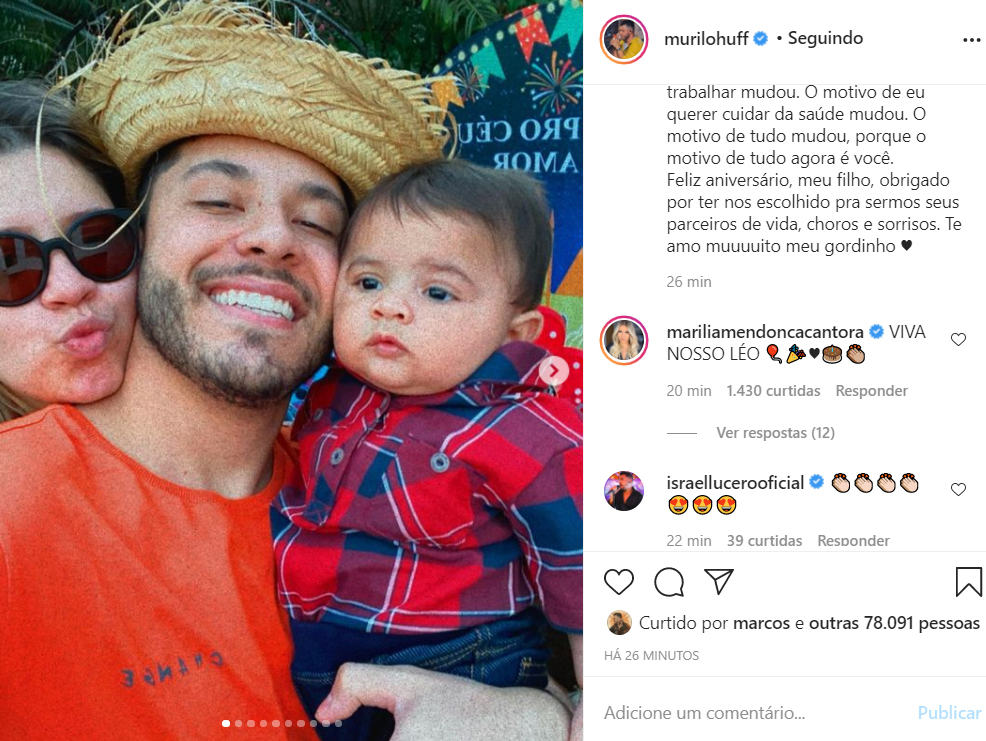 Marília Mendonça celebra o aniversário do filho