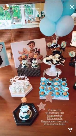 Giovanna Ewbank mostra decoração da festa de mêsversario do filho caçula, Zyan